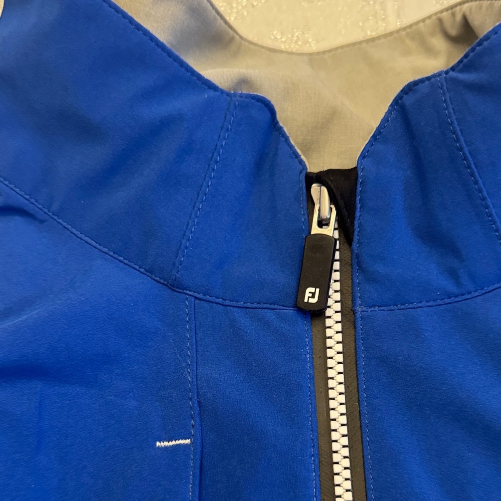 Foot Joy DryJoys Tour LTS Men's Performance Jacket - Blue and Gray size L - Picture 3 of 10